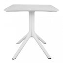Tavolo Jarvis 80x80x75 h cm in Polipropilene Bianco