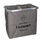 Cesto Portabiancheria in tessuto sacco grigio doppio pieghevole cm 54x34.5xh50.5