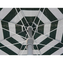Ombrellone da Giardino Ø2 m Palo Ø33 mm in Acciaio Maffei Venezia Duplex Verde/Bianco e Verde