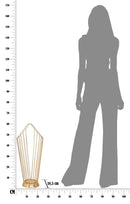 Porta Ombrelli Glam Stick 25,5x18,5x60 cm in Ferro Oro