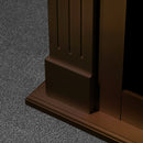 Camino a Bioetanolo da Pavimento 110x36x100 cm Cambridge in Legno Marrone