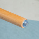 Set 2 Sgabelli da Bar Stile Nordico con Cuscino e Gambe in Legno Bianco 