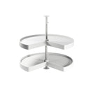 Cestello Girevole Ø81 cm per Mobile da Cucina 90 cm in Plastica Emuca Bianco