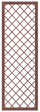 Set 2 Pezzi Traliccio Fisso con Cornice per Giardino Verdemax 180x60 cm in Metallo Corten