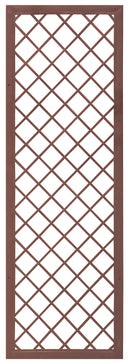 Set 2 Pezzi Traliccio Fisso con Cornice per Giardino Verdemax 180x60 cm in Metallo Corten