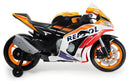 Moto Elettrica per Bambini 12V con Licenza Repsol Bianca e Arancione