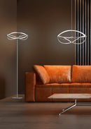Lampada a Sospensione da Interno a LED in Metallo Nickel Opaco