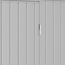 Casetta Box da Giardino 249,1x209,3x231,3 cm in Acciaio Zincato Grigio