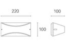 Applique da Esterno a LED 10W 4000K Sovil Marrone