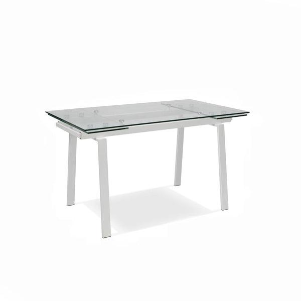 Tavolo Allungabile 140/200x80x76 cm in Vetro Temperato Tommy Trasparente acquista