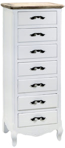 Cassettiera in Legno 7 Cassetti Country