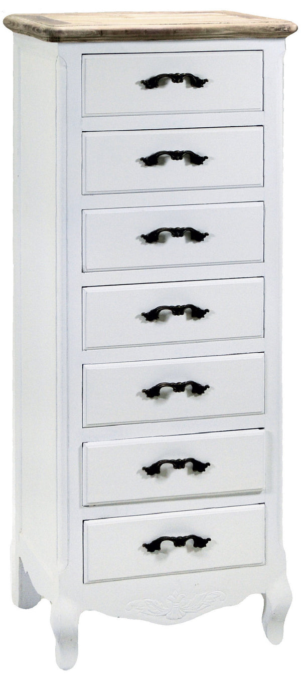 online Cassettiera in Legno 7 Cassetti Country