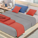 Coperta Misto Cotone 1 Piazza e Mezzo Cober Coprice Grigio Perla