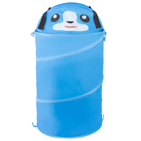 prezzo Cesto portagiochi pieghevole animali struttura in metallo 80x40 cm Azzurro