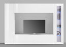 Parete Attrezzata Soggiorno 260x30x180 cm Maruska n°3 Bianco Lucido 