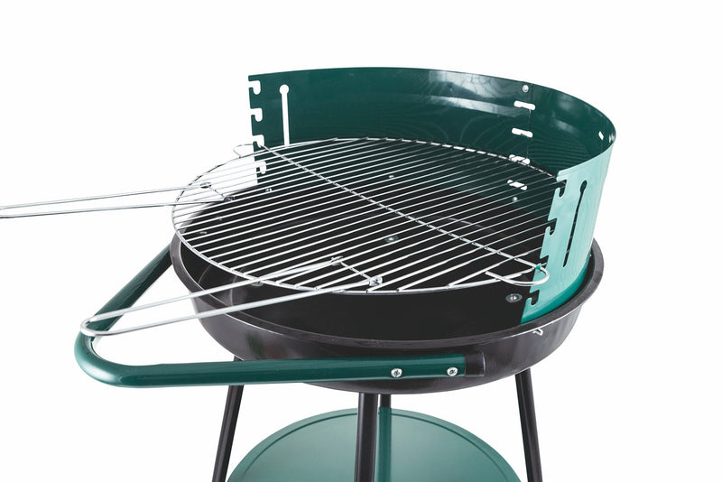 Barbecue a Carbone Carbonella Tondo Ø50 cm con Ruote Soriani Sun-day Verde
