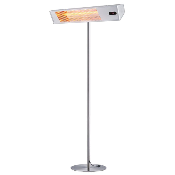 Stufa da Esterno Lampione Riscaldatore ad Infrarossi su Palo 2000W Sined Acciaio Inox sconto