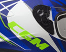 Casco Integrale per Scooter Visiera Lunga CGM Suzuka 301G Blu Opaco Varie Misure