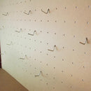 Banco da Lavoro Porta Attrezzi 120 cm in Acciaio con Parete e Cassetto Rosso