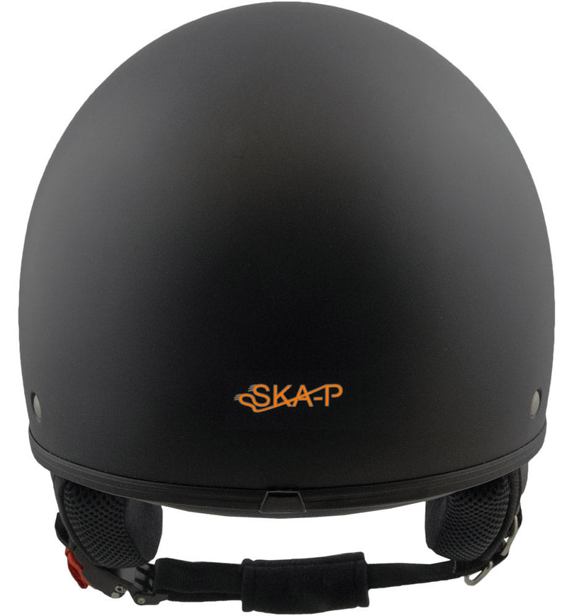 Casco Demi-Jet per Scooter con Frontino SKA-P 1 FH Smarty Nero Gommato