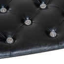 Divanetto Cuccia per Cani e Gatti in Similpelle e Legno Nero 58x43x25 cm 