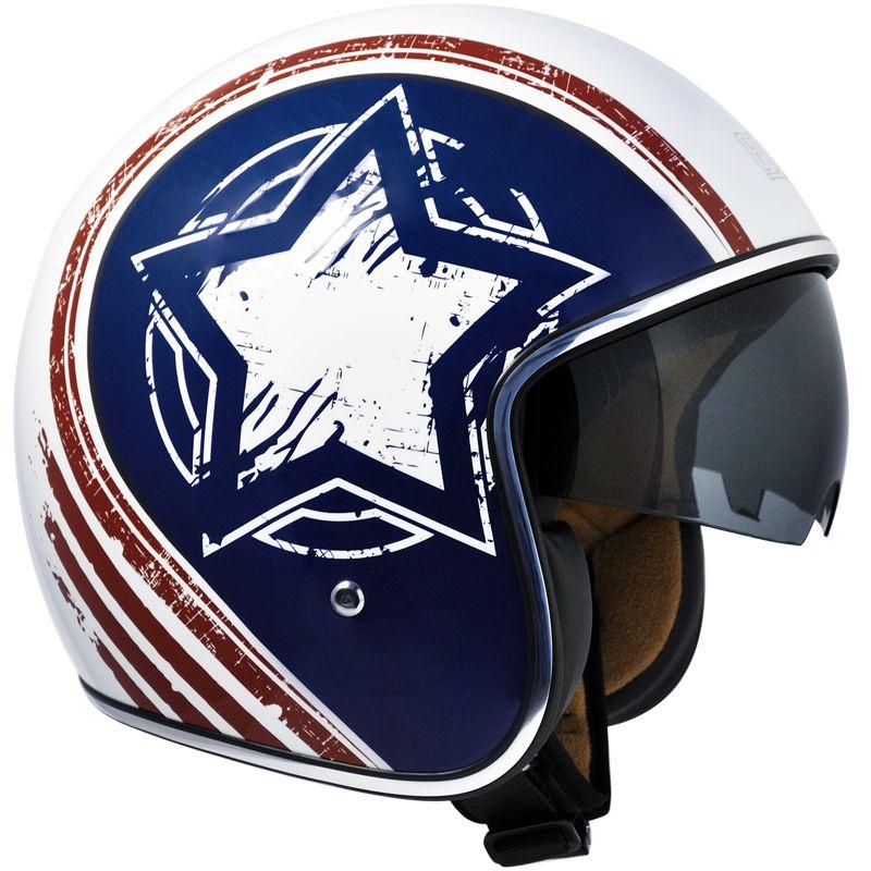 Casco Jet per Scooter Occhiale Interno CGM America 133S Bianco 