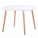 Tavolo Lione Ø120x75 h cm in Legno Bianco