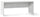 Scrivania 180x76x69 cm Ossido Bianco