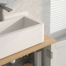 Mobile Sotto Lavabo per Bagno 60x30x60 cm 2 Ante in MDF Bianco      