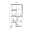 Libreria bifacciale 79x166,5 cm Rail tortora