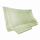 Set Lenzuola Matrimoniali Sopra Sotto e Federe Tinta Unita Mitera Rubino Verde Chiaro 