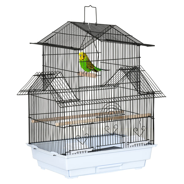 Gabbia per Uccelli 50,5x41x63 cm in Metallo e Plastica Bianco acquista