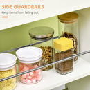 Carrello da Cucina con 2 Ripiani 25x50x85 cm in Truciolato e Acciaio Inox in Truciolato e Acciaio Inox