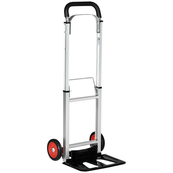 Carrello Portapacchi Pieghevole 40x41x107 cm 2 Ruote in EVA in Alluminio e Acciaio online
