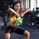 Kettlebell 12 kg per Allenamento Spalle e Bicipiti 20x13x23 cm in Metallo e Gomma Verde
