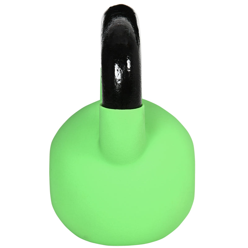 Kettlebell 12 kg per Allenamento Spalle e Bicipiti 20x13x23 cm in Metallo e Gomma Verde