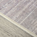 Tappeto Pelo Corto per Interni 200x140 cm in Poliestere Grigio Giallo Bianco