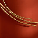 Decorazione Murale 3D 138x70 cm in Metallo Wall Art Dorata con Foglie di Ginkgo