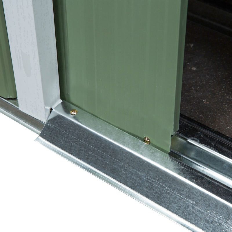 Casetta Box da Giardino 213x130x173 cm in Acciaio Verde