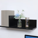 Mobile Porta TV con 2 Mensole 180x33,5x42 cm in Legno Nero