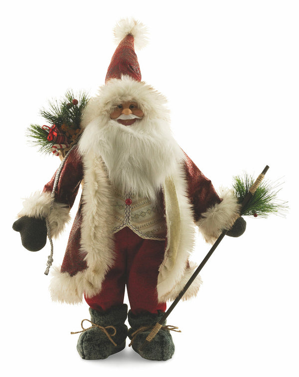 Pupazzo Babbo Natale in Tessuto Abito Rosso H80 cm Soriani prezzo