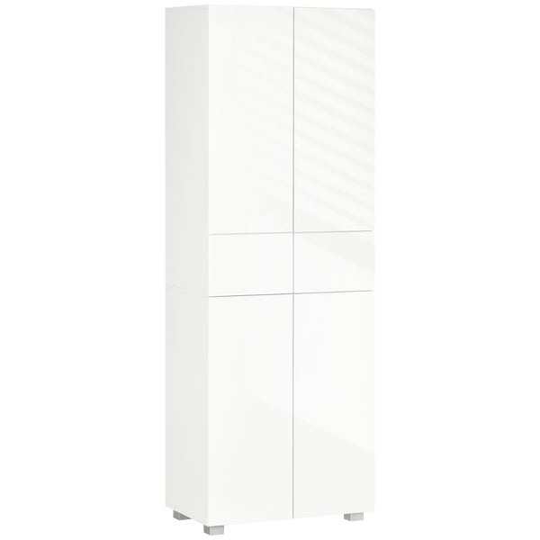 sconto Dispensa Cucina 60x35x170 cm in MDF e Truciolato Bianco