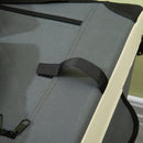 Trasportino per Cani e Gatti Pieghevole 70x51x50 cm 3 Aperture e Cuscino Grigio