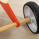 Triciclo per Bambini  Senza Pedali in Legno Rosso
