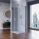 Box Doccia Angolare 1 Anta a Libro in Cristallo Trasparente 6mm H195 Bonussi Noemi Varie Misure