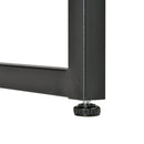 Comodino 1 Cassetto 53x41,5x37 cm in Legno e Acciaio Marrone