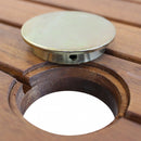 Tavolo Pieghevole 150x80x74 h cm in Legno di Acacia Marrone