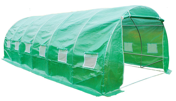 Serra da Giardino a Tunnel 3x6 m in Acciaio e Polietilene 140gr/mq Verde online