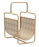 Porta Giornali Glam Rose 37x22x44,5 cm in Ferro Oro