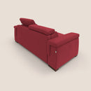Divano Letto 3 Posti 220x100x95 cm in Tessuto Rosso